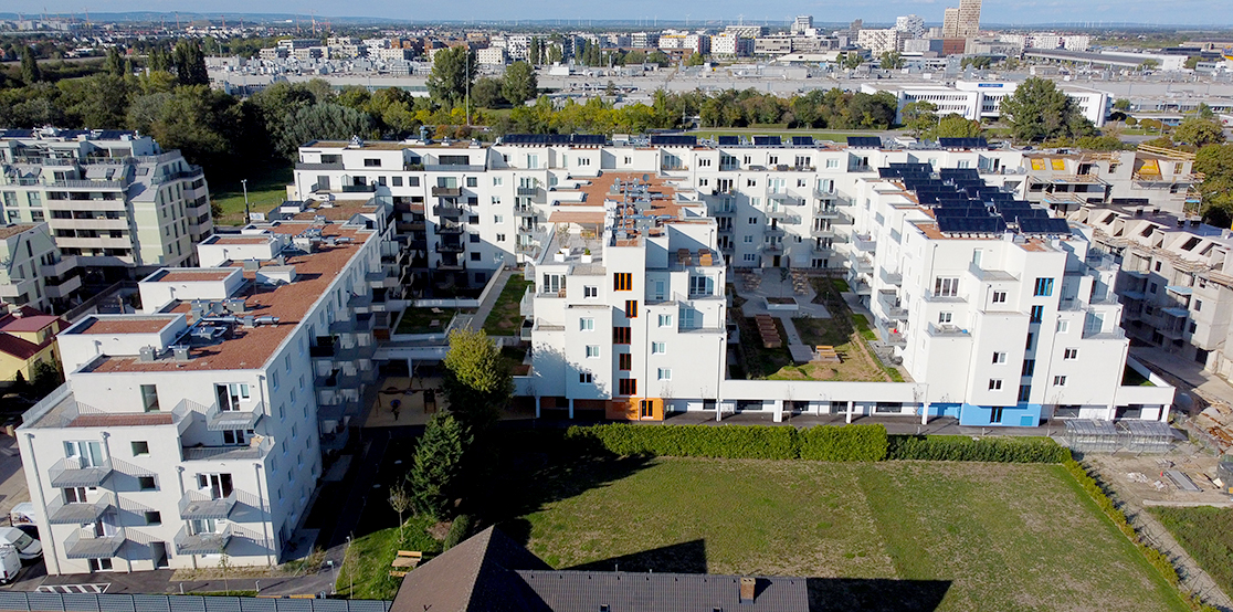 Luftansicht GES Aspern